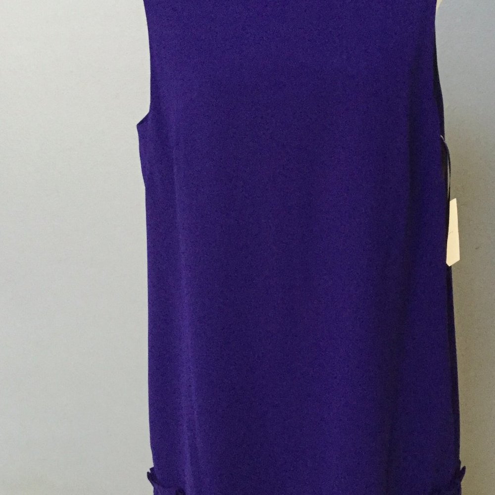 ALEX MARIE PURPLE DRESS RUFFLE AT THE BOTTOM